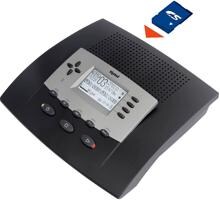 Tiptel 540 SD Anrufbeantworter 50 Einträge Mini SD analog schwarz