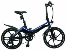 Blaupunkt Fiete E-Faltrad Fahrrad City-E-Bike 6-Gang 20" 36V/9,6Ah blau schwarz