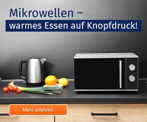 Mikrowellen - warmes Essen auf Knopfdruck!